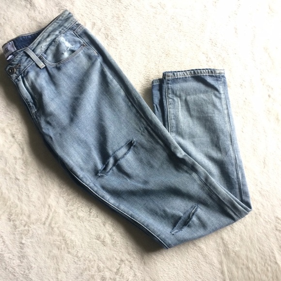 Paige Distressed Boyfriend Jeans - Picture 1 of 3
